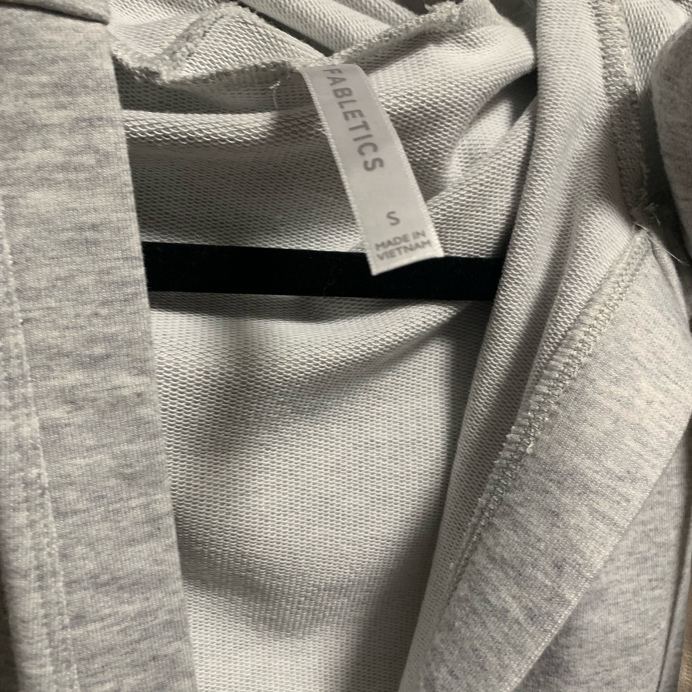 Fabletics gray V-neck oversized hoodie with matching sweat pants size Small - Picture 2 of 8